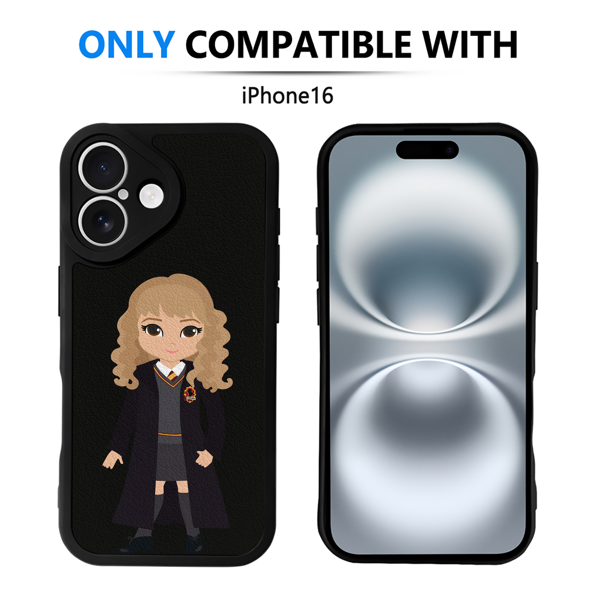 （画像用） Harry Potter ハリー・ポッターシリーズ 【iPhone 16シリーズ対応】シリコンスマホケース（レザー調） 材質：シリコン